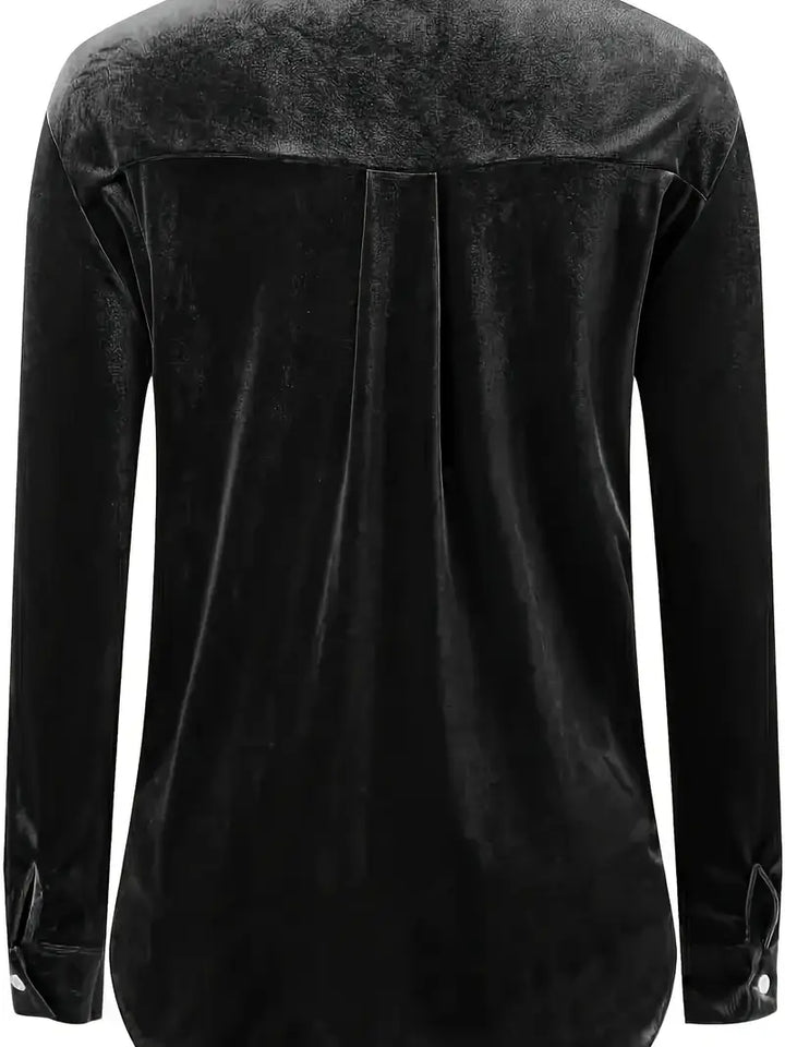 Geanie - Hosszú Ujjú Ing Elülső Zsebekkel