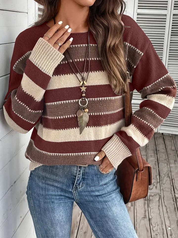 Evdokia - Alkalmi Hosszú Ujjú Pulóver