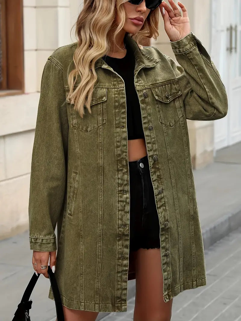 Tacie - Dénim Dzseki Elülső Zsebekkel