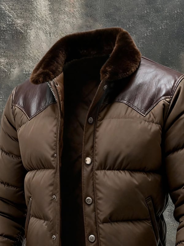 Benzema – Elegáns Hosszú Ujjú Meleg Bőrdzseki