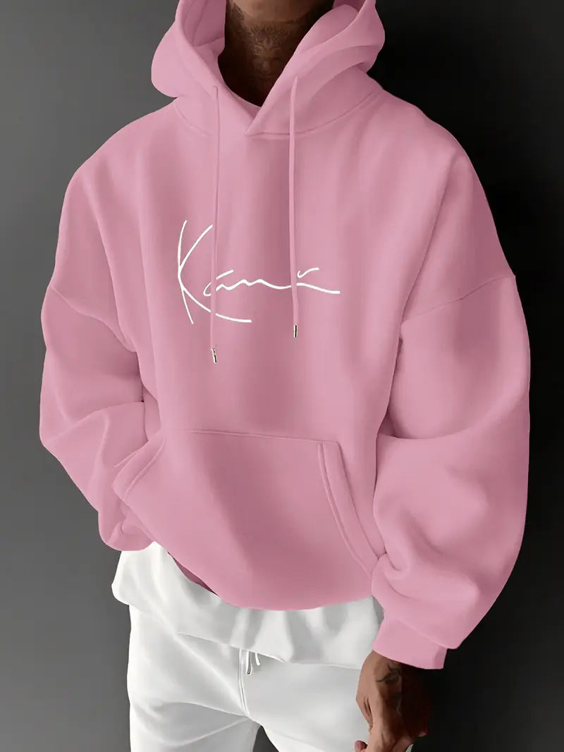 Jayasuriya – Kényelmes Kapucnis Pulóver Jellegzetes Nyomtatással