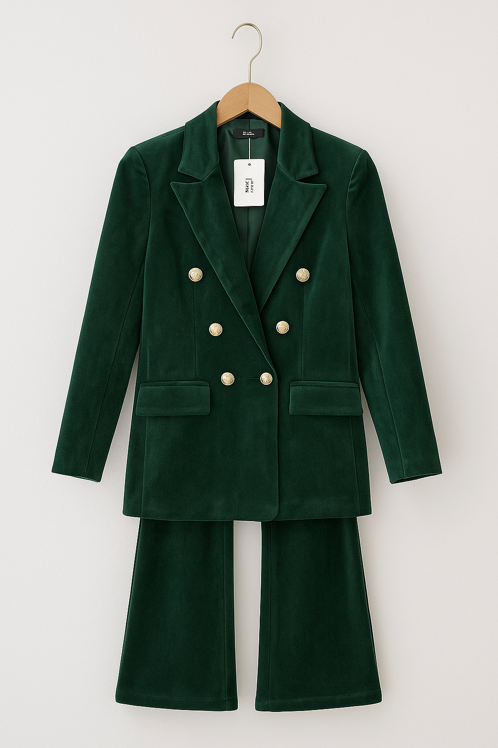 Dimitra – Bársonyos Kétsoros Blézer Szett