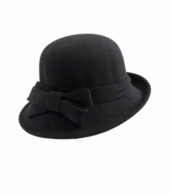 Klaver - Vintage Filc Kalap Oldalsó Masnival