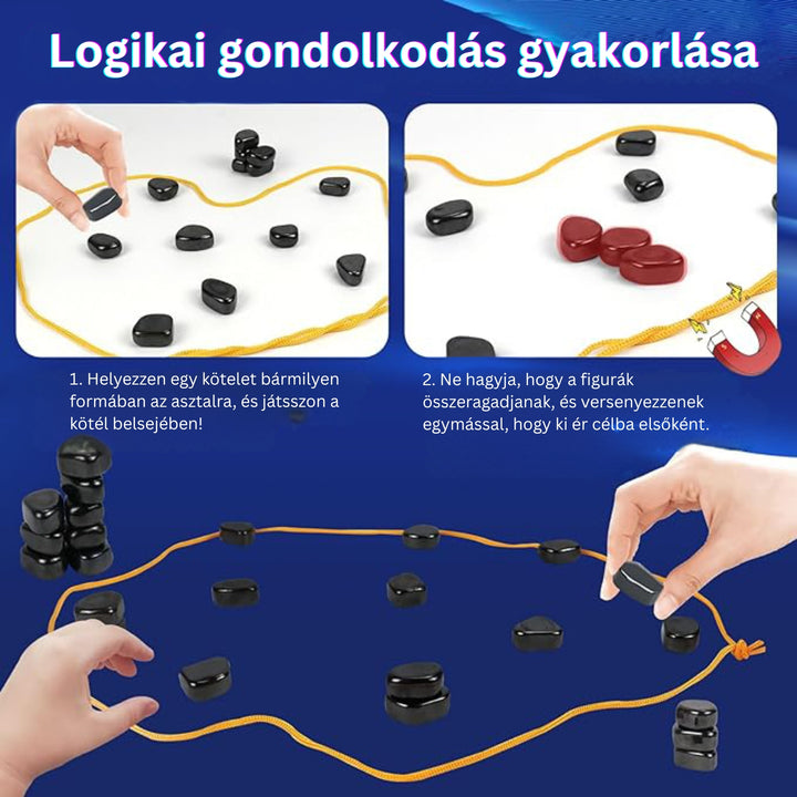 MindSpark – Mágneses Sakk Készlet Szórakoztató Stratégiai Játék Gyerekeknek és Családoknak