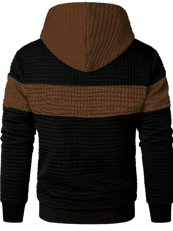 Fredric - Blokkoló Stílusos Kapucnis Pulóver