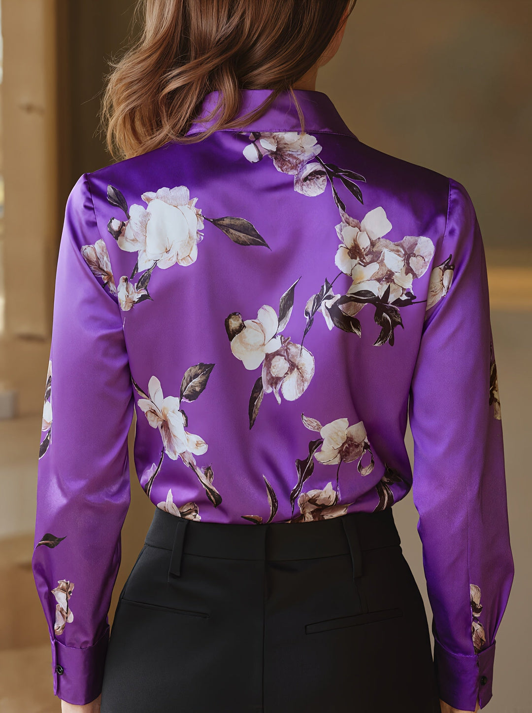 Majia – Elegáns Hosszú Ujjú Gombos Ing