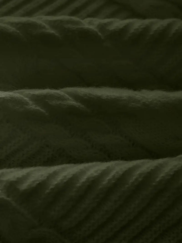 Jilson - Kerek Nyakú, Hosszú Ujjú, Texturált Pulóver