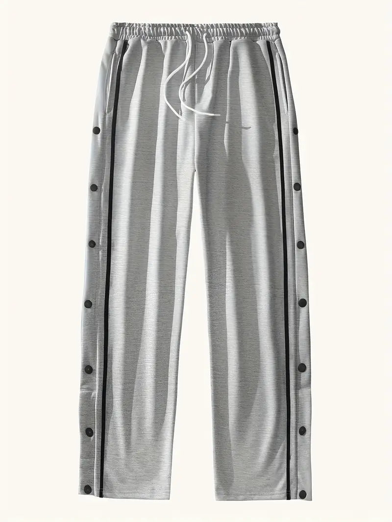 Mendis – Alkalmi Sportos Egyenes Szárú Nadrág Patentos Gombbal