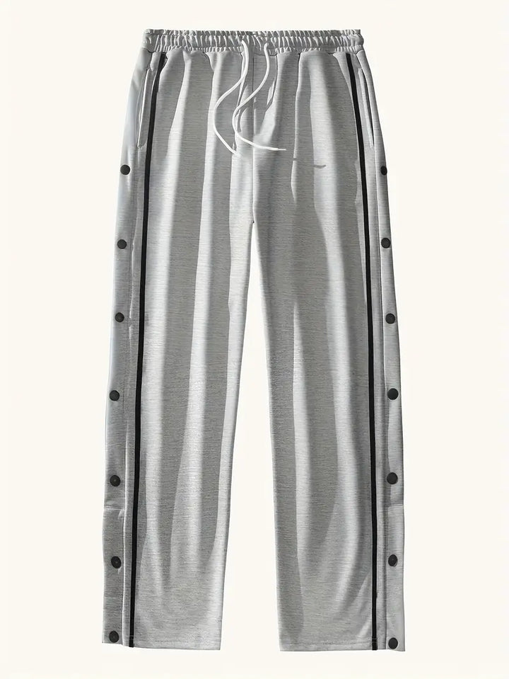 Mendis – Alkalmi Sportos Egyenes Szárú Nadrág Patentos Gombbal