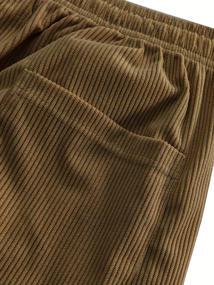 Asher - Egyenes Szárú Nadrág Húzózsinórral Derékrészen