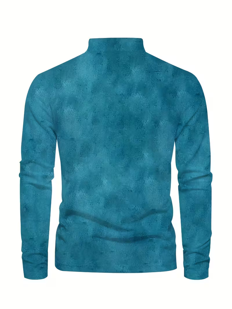 Giles - Stílusos 3D Vitorlás Nyomtatott Galléros Ing