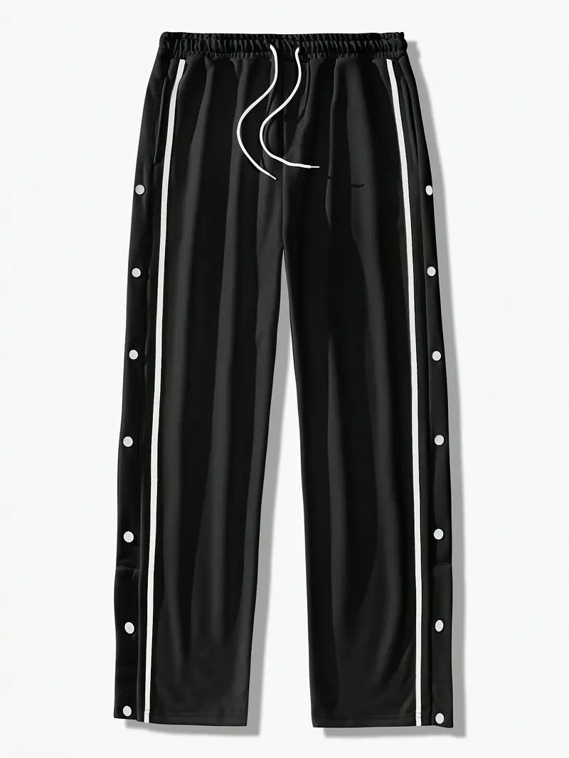 Mendis – Alkalmi Sportos Egyenes Szárú Nadrág Patentos Gombbal