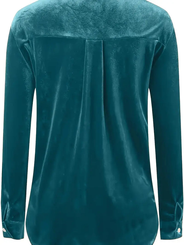 Geanie - Hosszú Ujjú Ing Elülső Zsebekkel