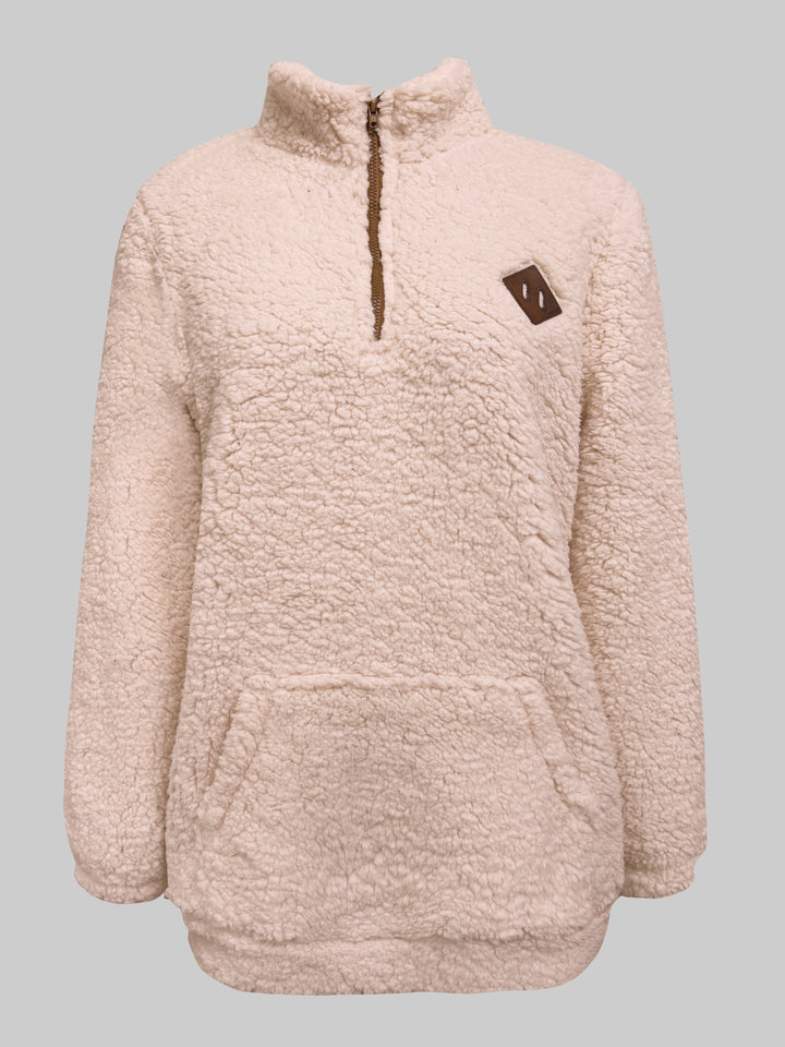 Willemien - Hosszú Ujjú, Cipzáras Polár Pulóver