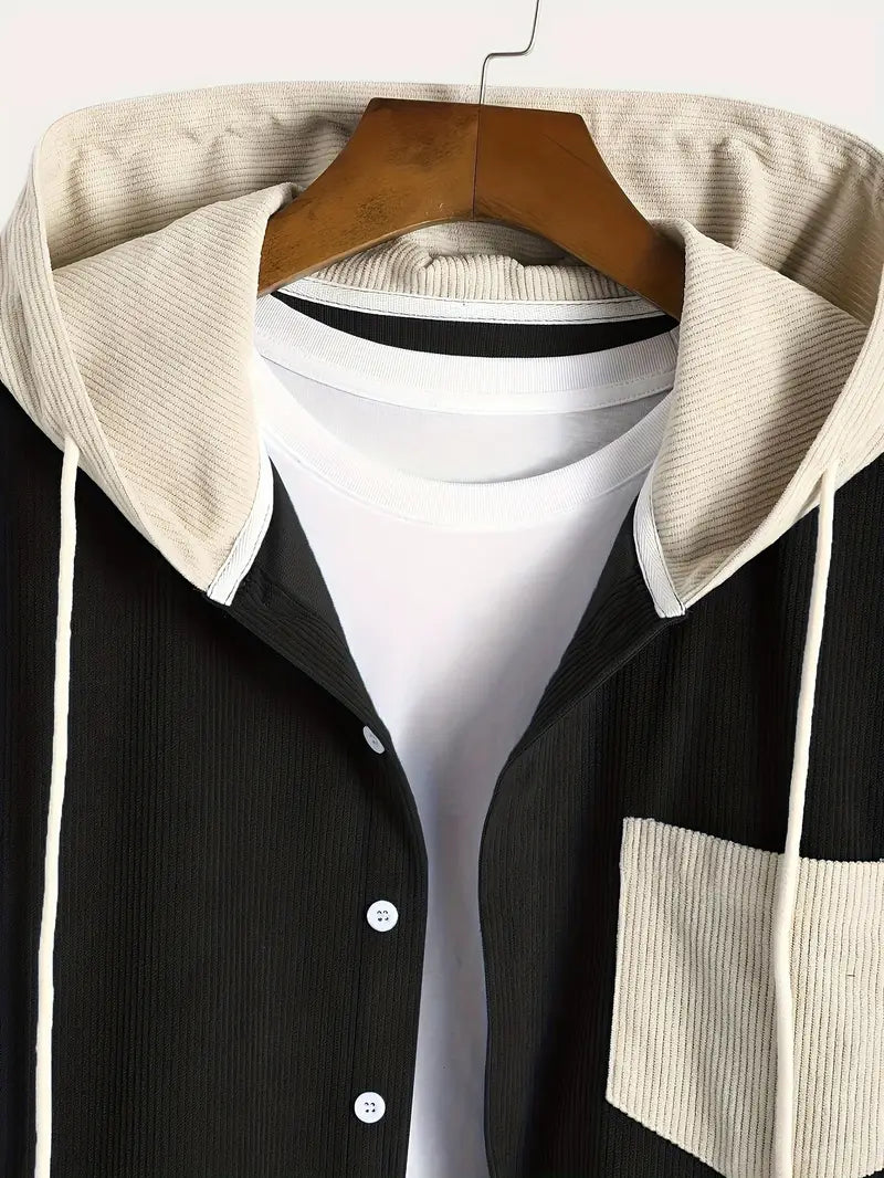 Costas - Kordbársony Textúrájú Kapucnis Pulóver