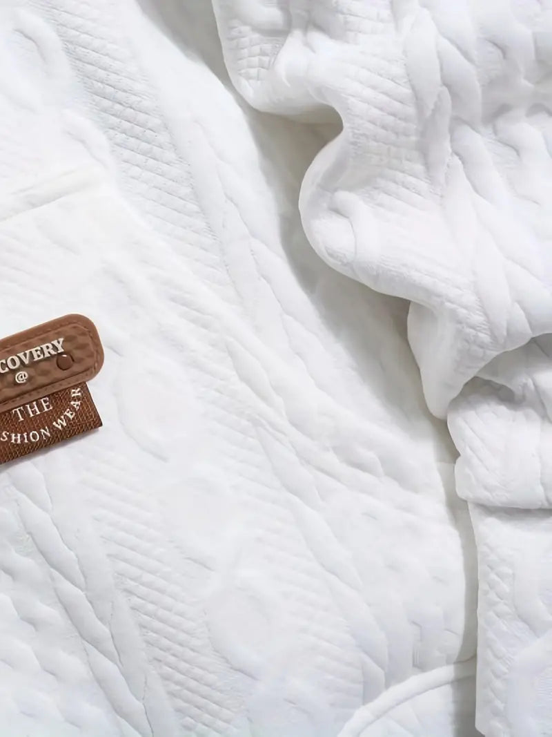 Pruitt – Hosszú Ujjú Kötött Kapucnis Pulóver