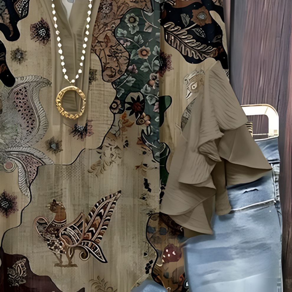 Jaycie – Elegáns Blúz Mintákkal