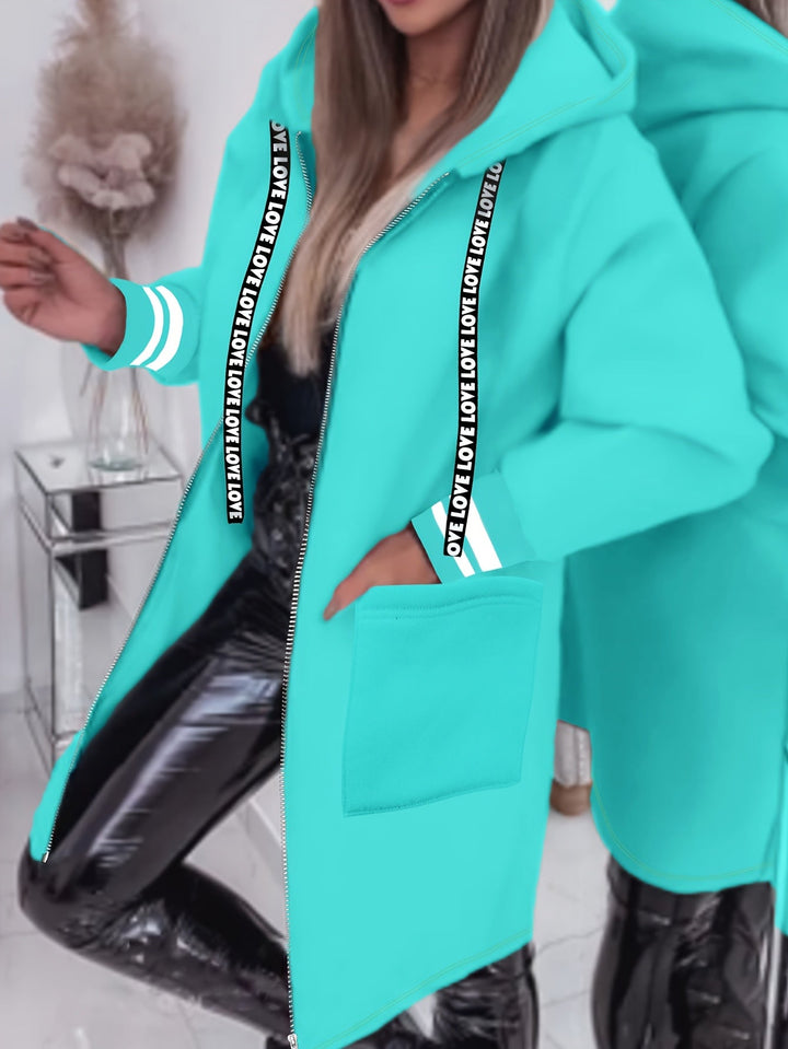 Nicola – Hosszú Ujjú Kabát Oldalsó Zsebekkel