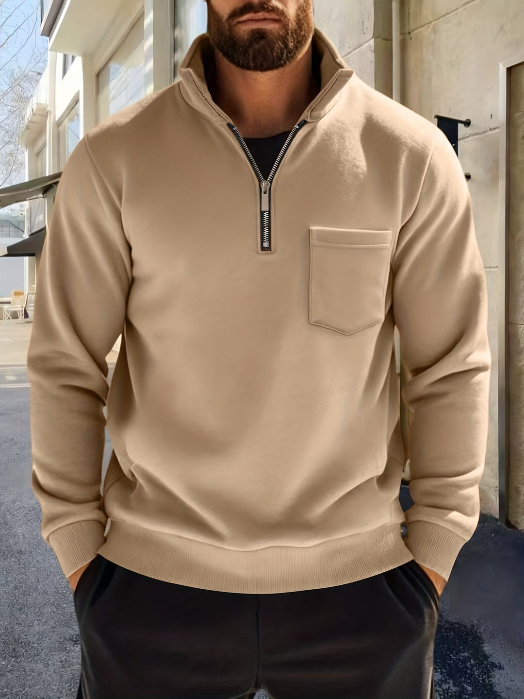 Nistor - Hosszú Ujjú Ing Félcipzárral