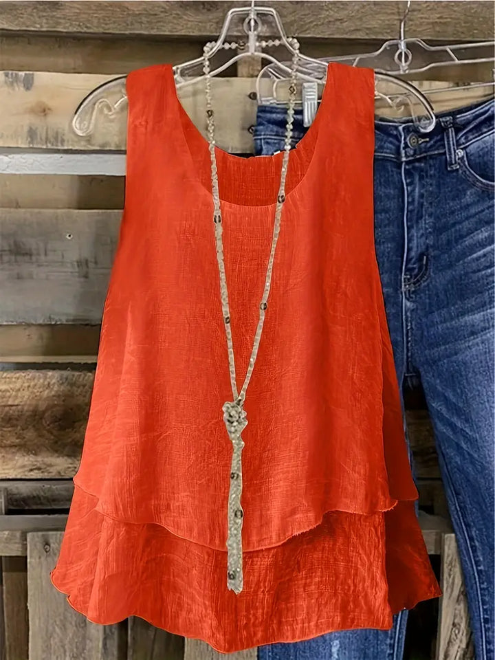 Cressida - Viszkóz Keverékből Készült, Fodros Póló