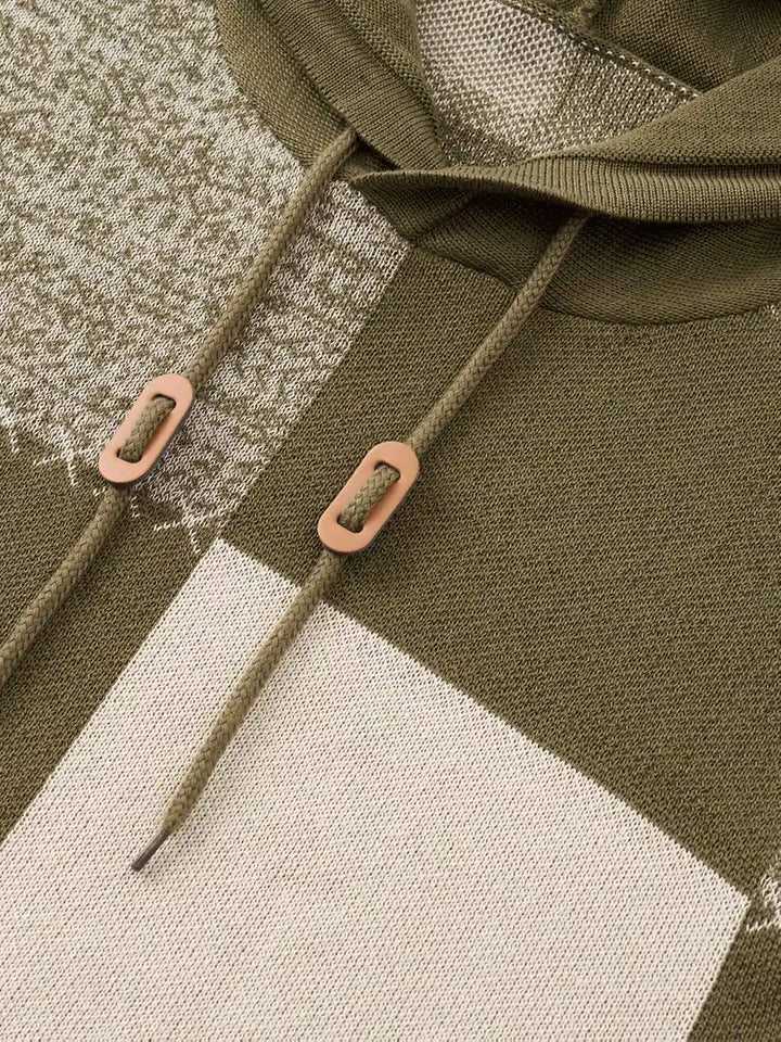 Donovan - Kényelmes Kötött Kapucnis Pulóver