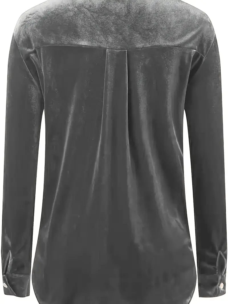 Geanie - Hosszú Ujjú Ing Elülső Zsebekkel