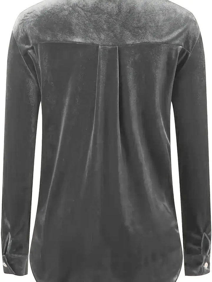 Geanie - Hosszú Ujjú Ing Elülső Zsebekkel