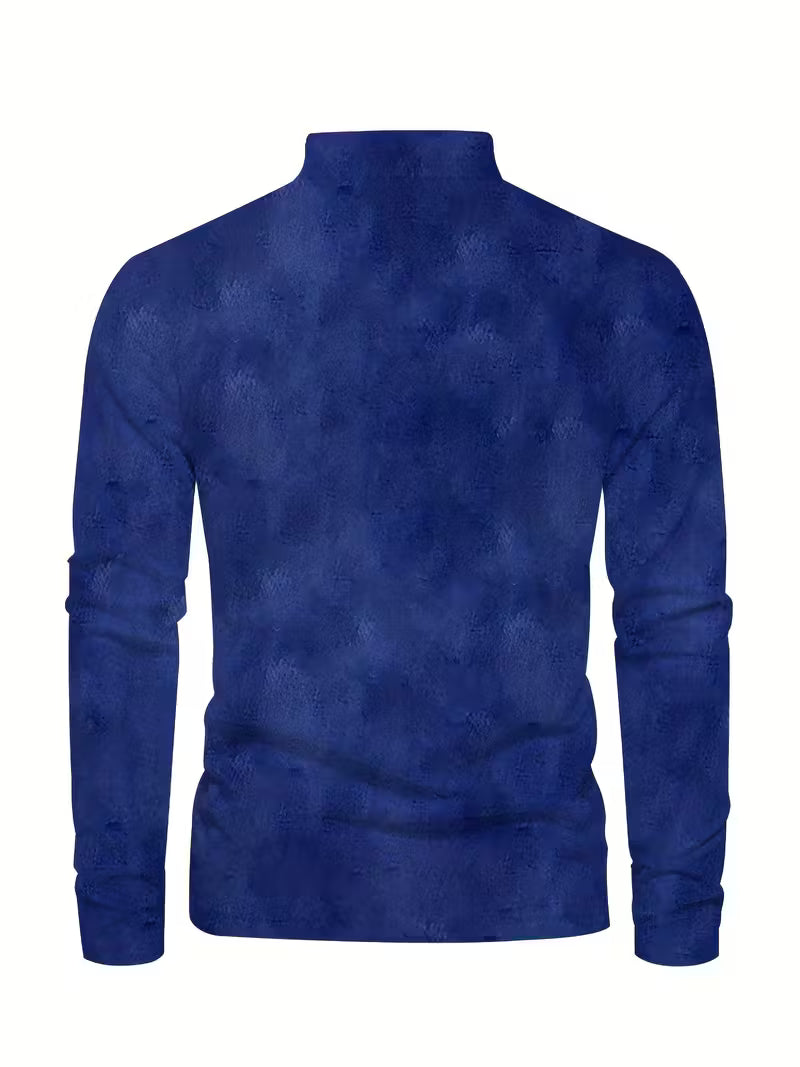 Giles - Stílusos 3D Vitorlás Nyomtatott Galléros Ing