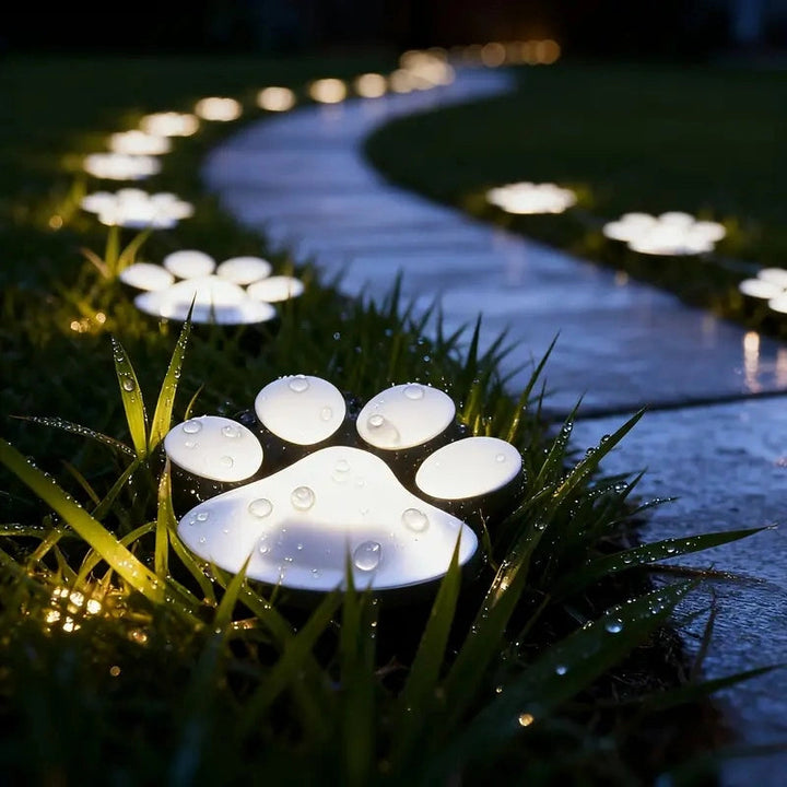 PawGlow - Kültéri LED-es Napelemes Kerti Mancsvilágítás