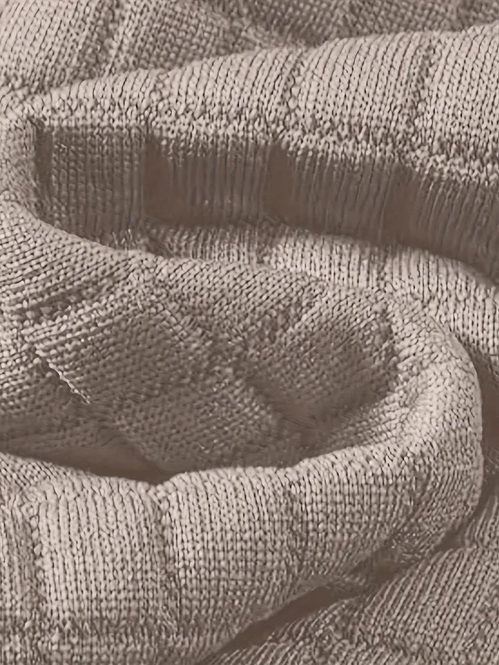 Dashiell - Texturált Rácsos Kapucnis Pulóver