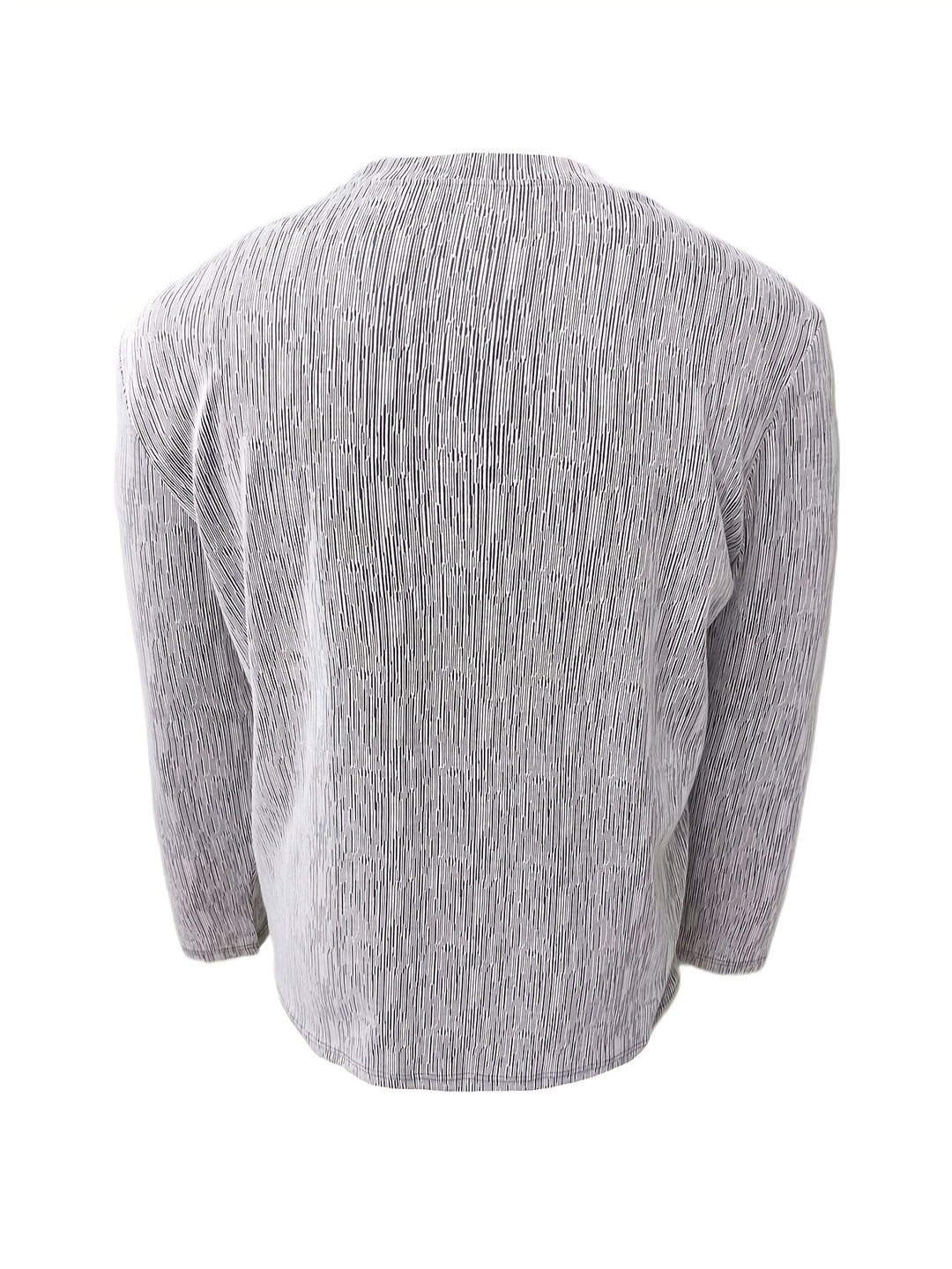 Usher - Karcsú Szabás  Hosszú Ujjú, V-Nyakú Póló