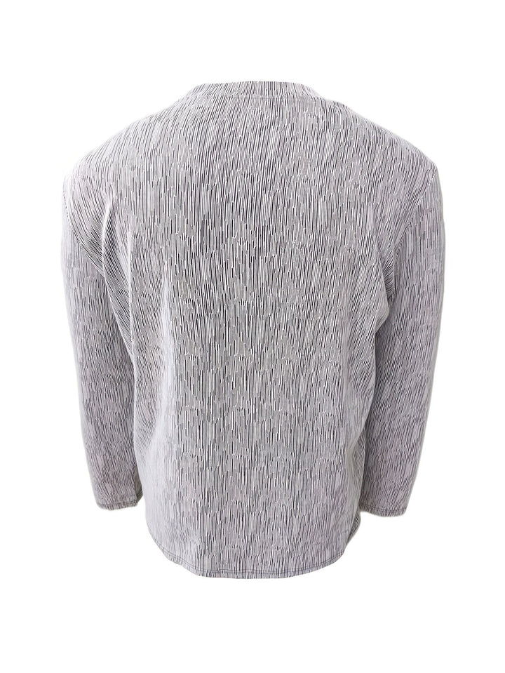 Usher - Karcsú Szabás  Hosszú Ujjú, V-Nyakú Póló