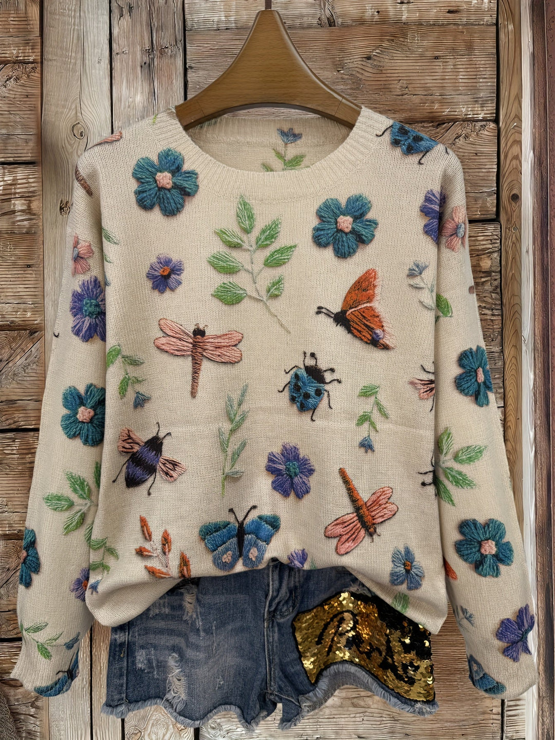 Dorenda – Alkalmi Hosszú Ujjú Kötött Pulóver