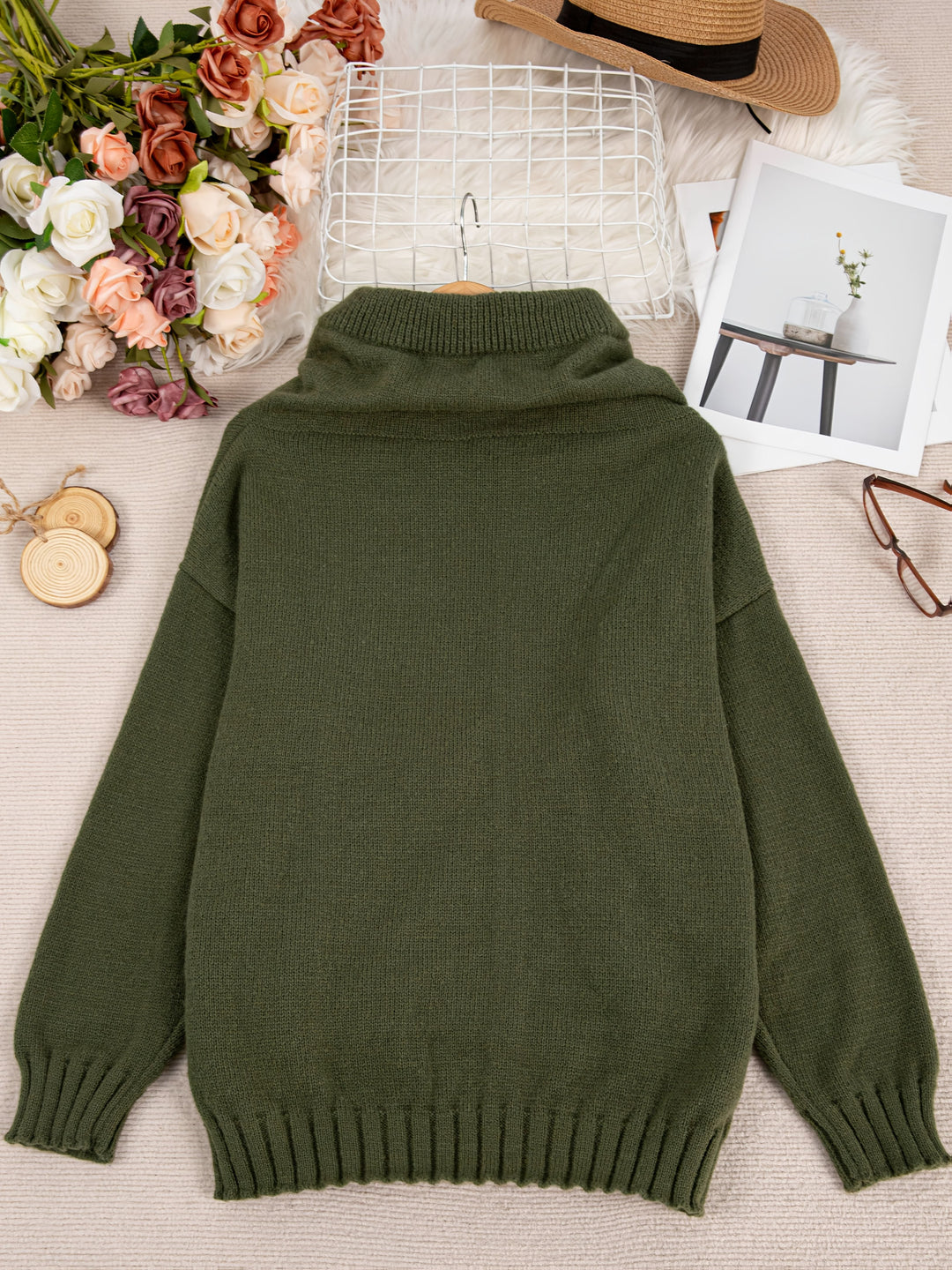 Zelina - Hosszú Ujjú Pulóver Zsebbel