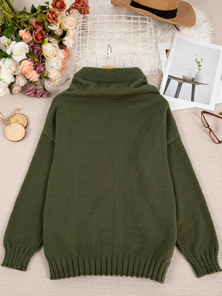 Zelina - Hosszú Ujjú Pulóver Zsebbel