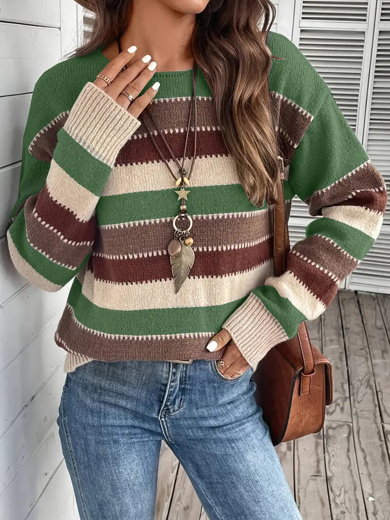 Evdokia - Alkalmi Hosszú Ujjú Pulóver