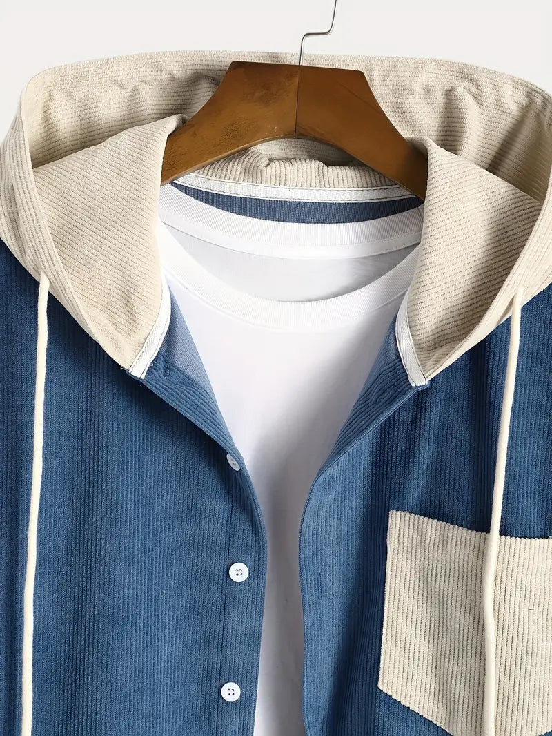 Costas - Kordbársony Textúrájú Kapucnis Pulóver