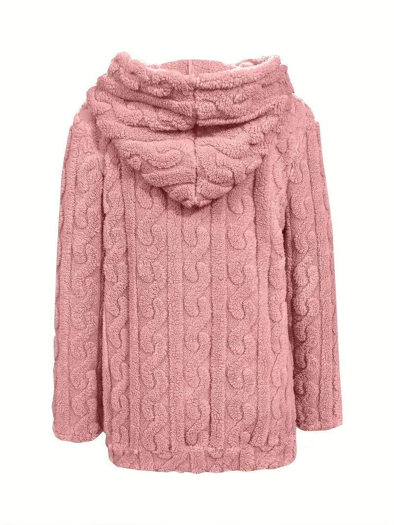 Ganka - Hosszú Ujjú Kapucnis Cipzár Pulóver