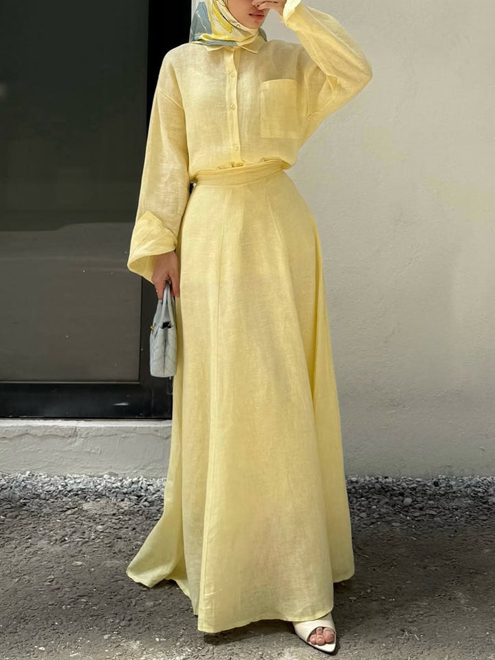 Mabel - Kétrészes Lenvászon Szett