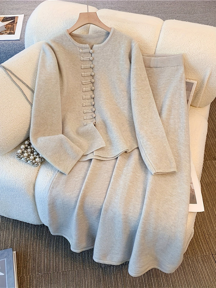 Zorine - Gombos Kardigán Kétrészes Szett