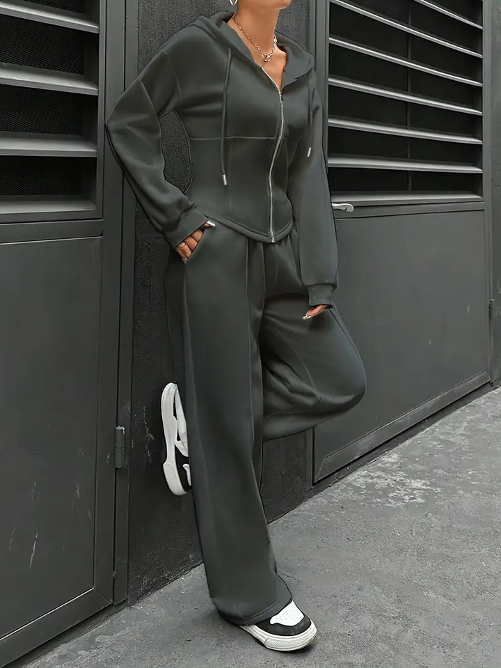 Nanci - Alkalmi Hosszú Ujjú Kétrészes Szett