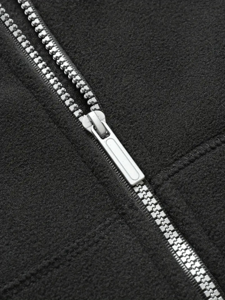 Aubin - Hosszú Ujjú Cipzáras Kapucnis Pulóver Zsebekkel