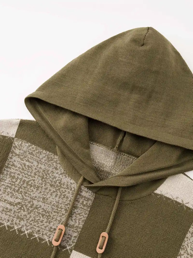 Donovan - Kényelmes Kötött Kapucnis Pulóver