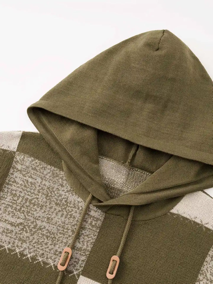 Donovan - Kényelmes Kötött Kapucnis Pulóver