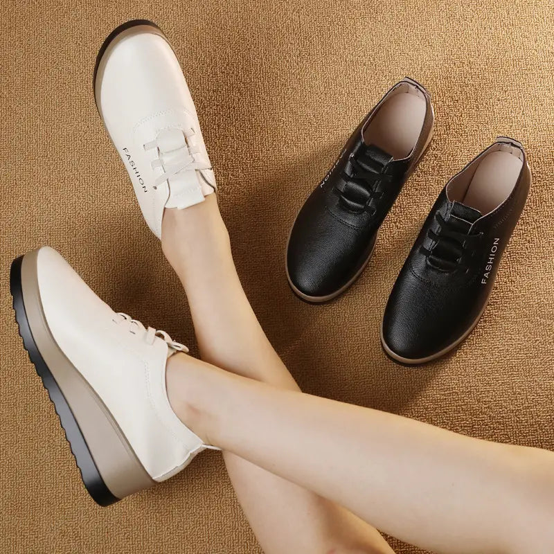 Saturnina - Vastag Talpú Bőrcipő