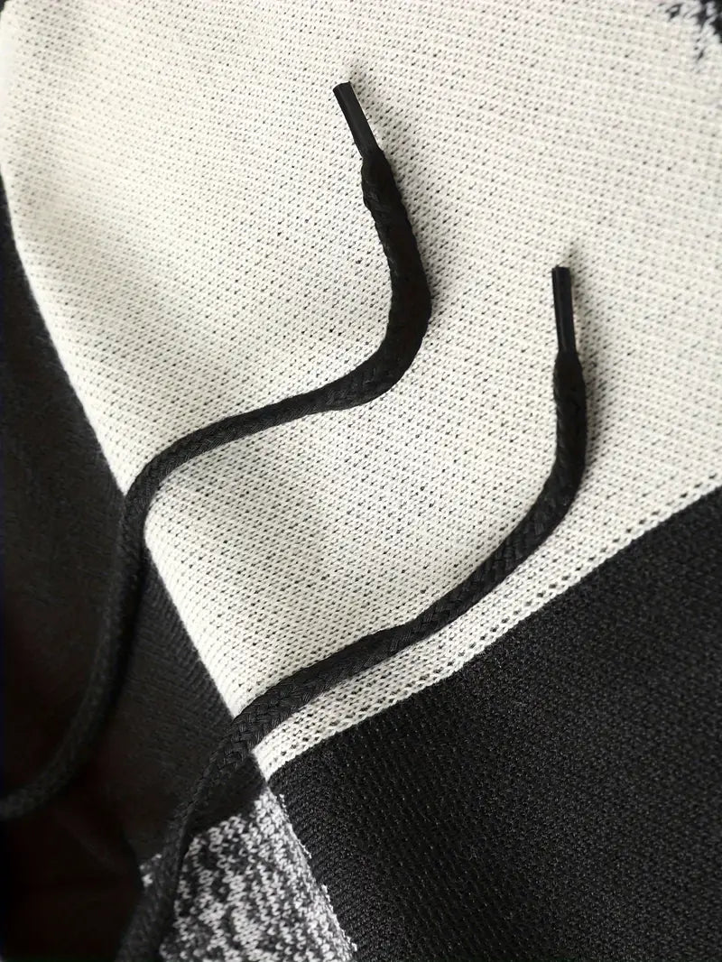 Donovan - Kényelmes Kötött Kapucnis Pulóver