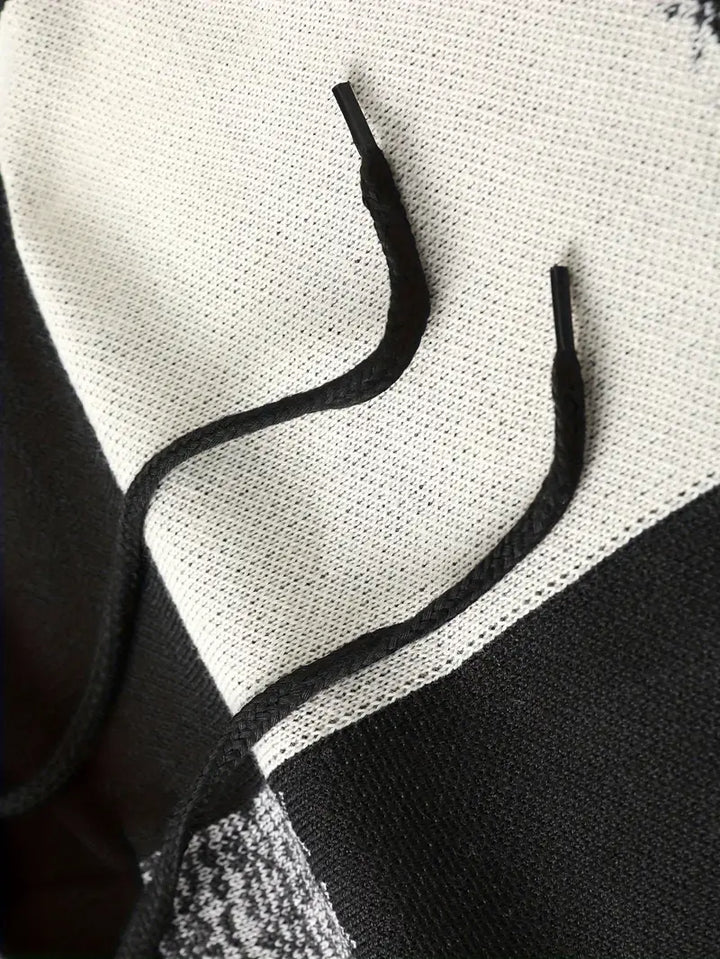 Donovan - Kényelmes Kötött Kapucnis Pulóver