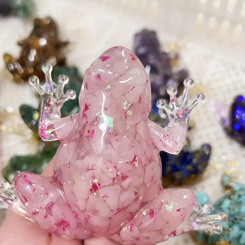 Frostone - Kristály Béka Szobor Otthoni Dekorációhoz