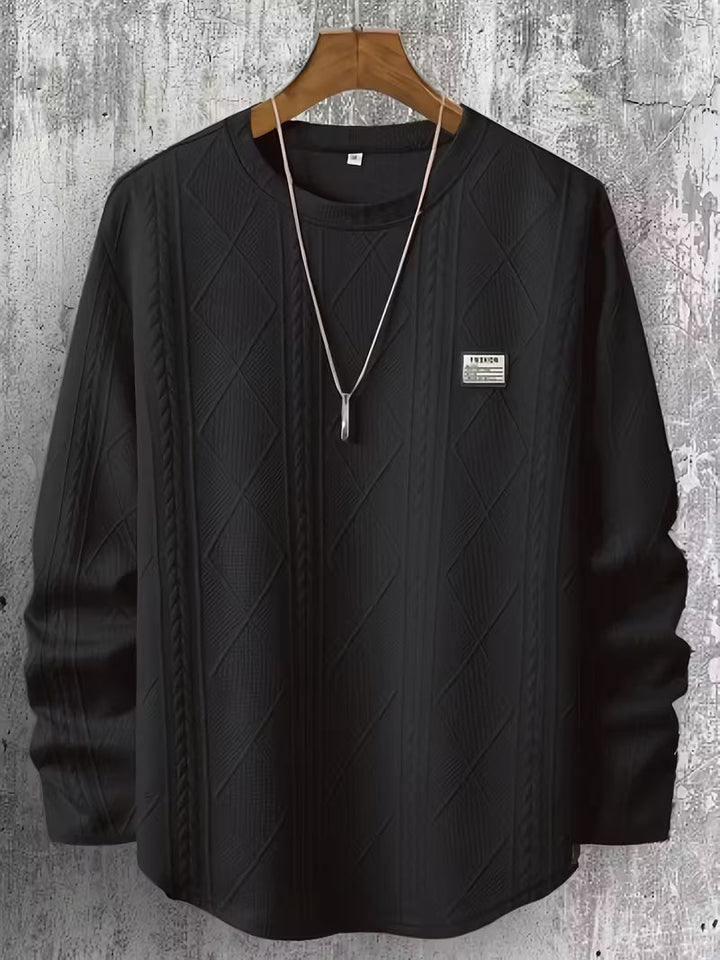 Pauleta - Alkalmi Hosszú Ujjú Kerek Nyakú Pulóver