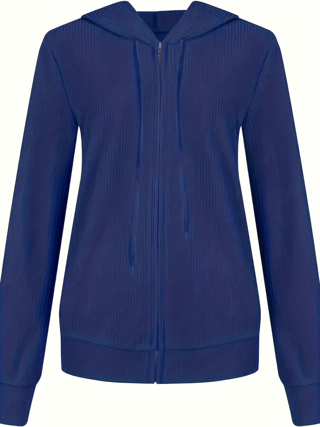 Moira - Hosszú Ujjú, Cipzáras, Húzózsinórral Ellátott Kapucnis Pulóver